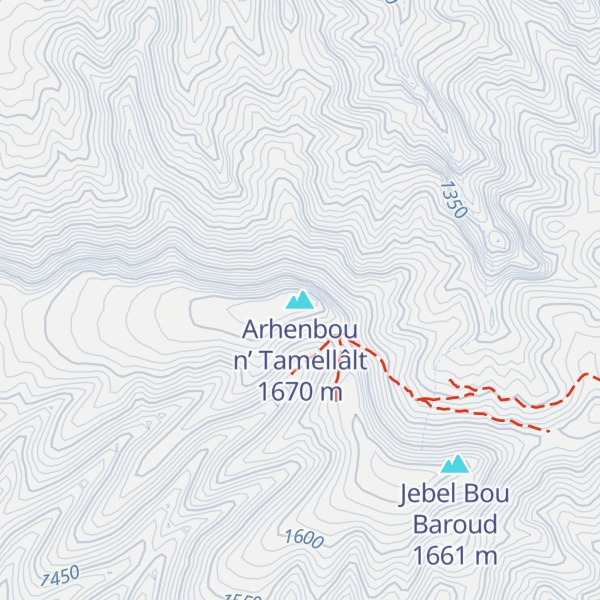 Map of Arhenbou n’ Tamellâlt