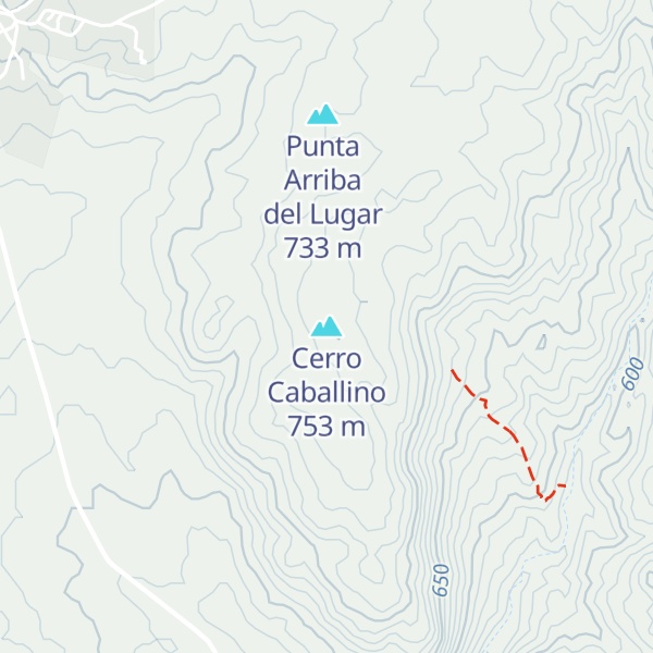 Map of Cerro Caballino