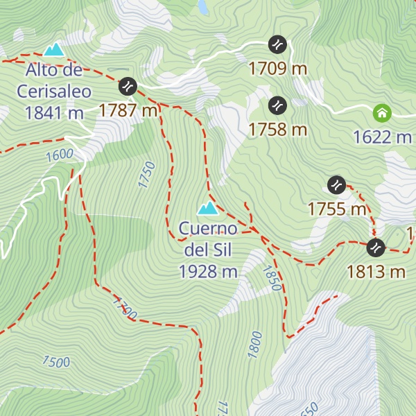 Map of Cuerno del Sil