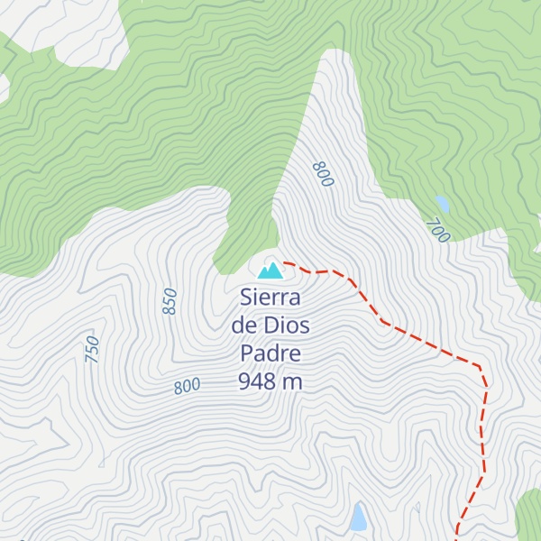Map of Sierra de Dios Padre