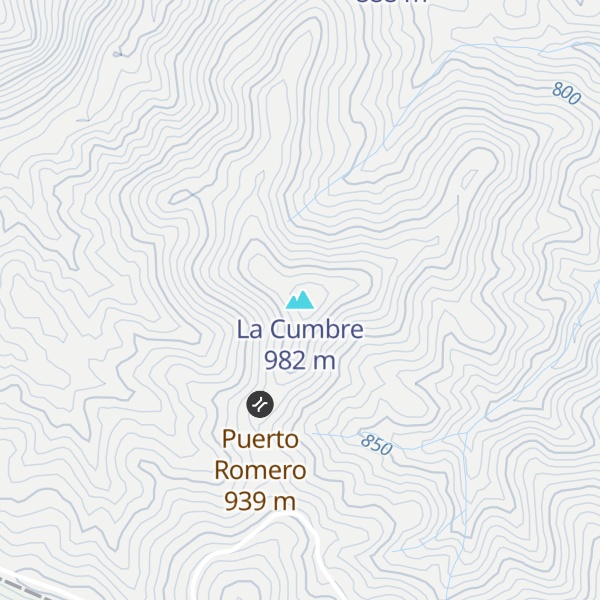 Map of La Cumbre