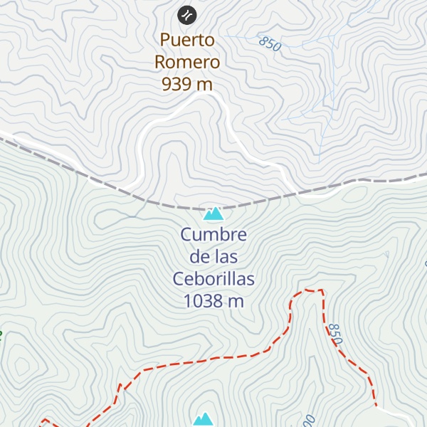 Map of Cumbre de las Ceborillas