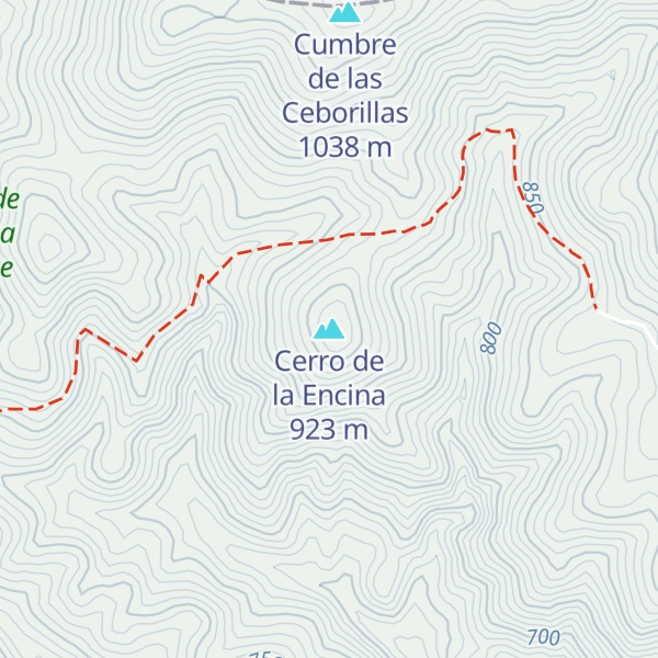 Map of Cerro de la Encina