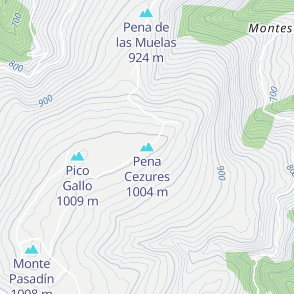 Map of Pena Cezures