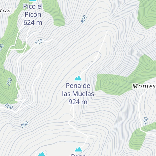 Map of Pena de las Muelas