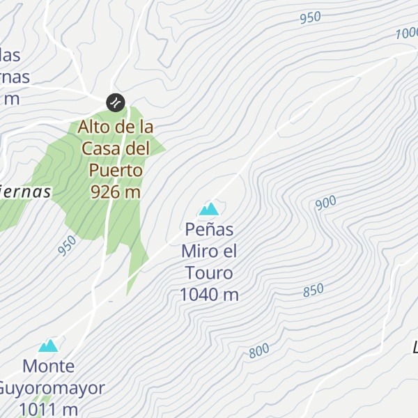 Map of Peñas Miro el Touro