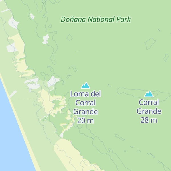Map of Loma del Corral Grande