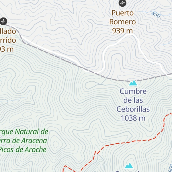 Map of Cerro Gordo