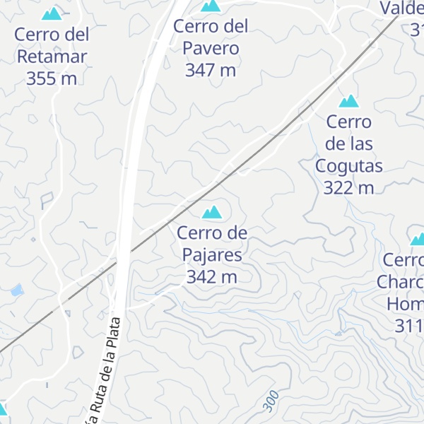Map of Cerro de Pajares