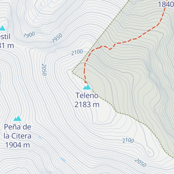 Map of Teleno