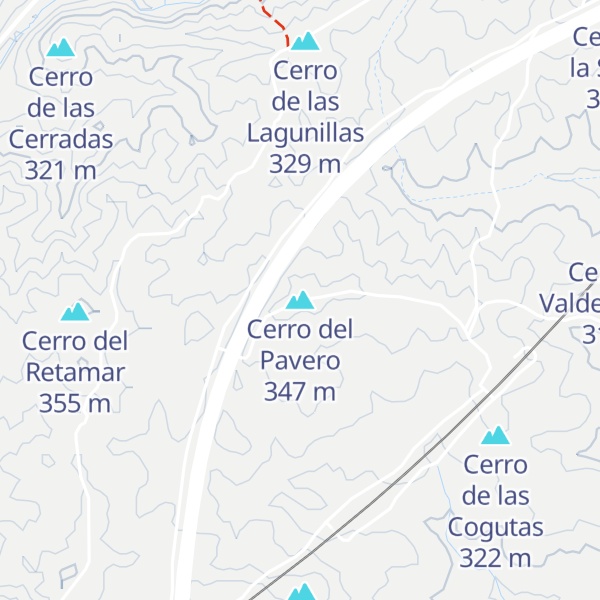 Map of Cerro del Pavero