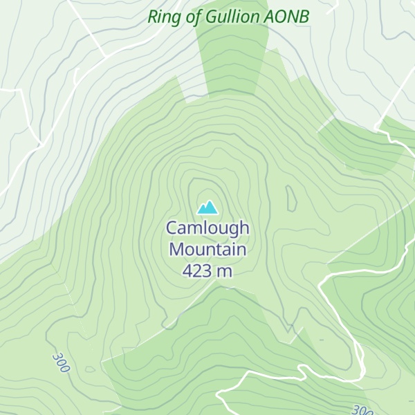 Map of Camlough Mountain