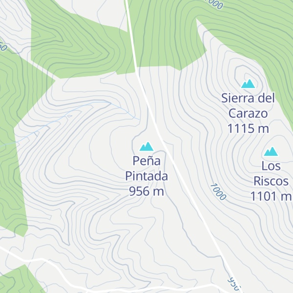 Map of Peña Pintada