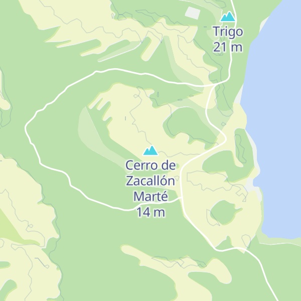 Map of Cerro de Zacallón Marté