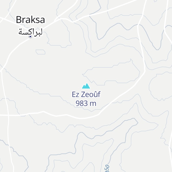 Map of Ez Zeoûf