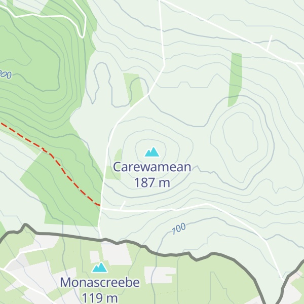 Map of Carewamean