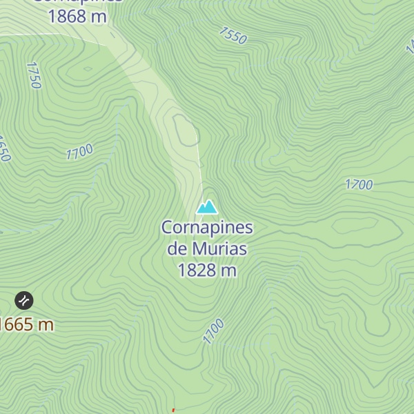 Map of Cornapines de Murias