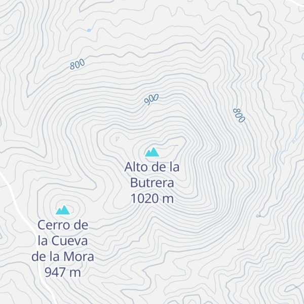 Map of Alto de la Butrera
