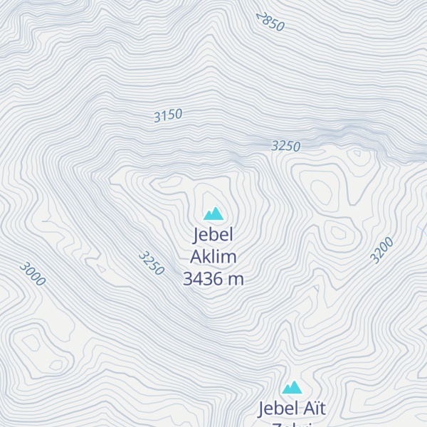 Map of Jebel Aklim