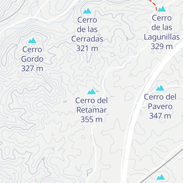 Map of Cerro del Retamar