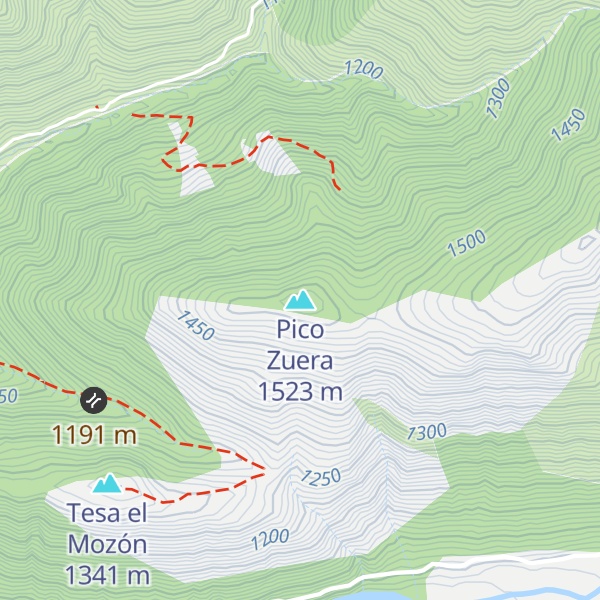 Map of Pico Zuera