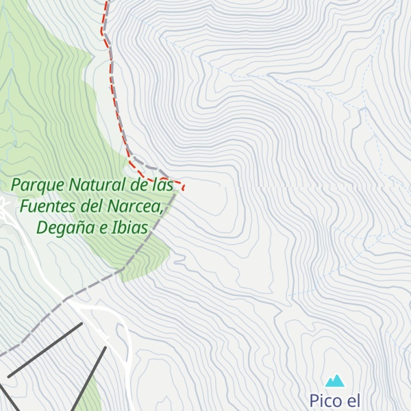 Map of Peña Miro