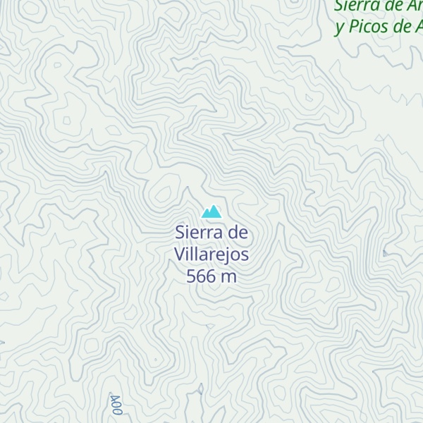 Map of Sierra de Villarejos