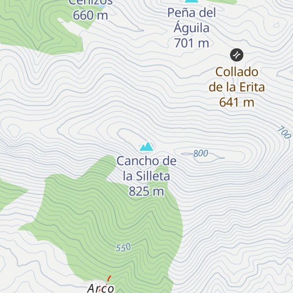Map of Cancho de la Silleta