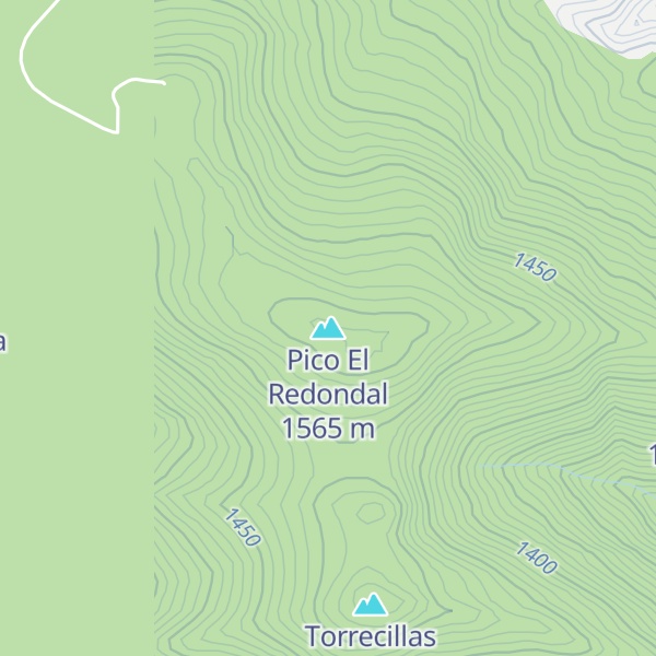 Map of Pico El Redondal