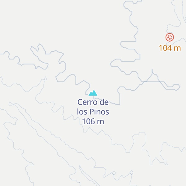 Map of Cerro de los Pinos