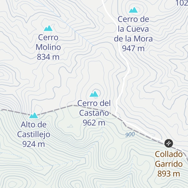 Map of Cerro del Castaño