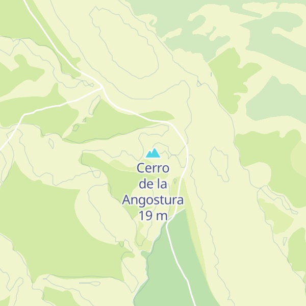Map of Cerro de la Angostura