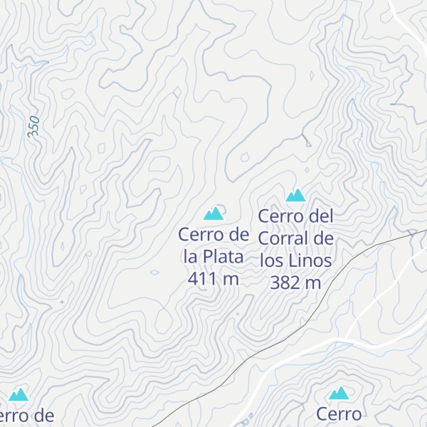 Map of Cerro de la Plata