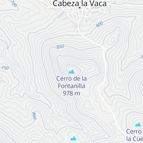 Map of Cerro de la Fontanilla