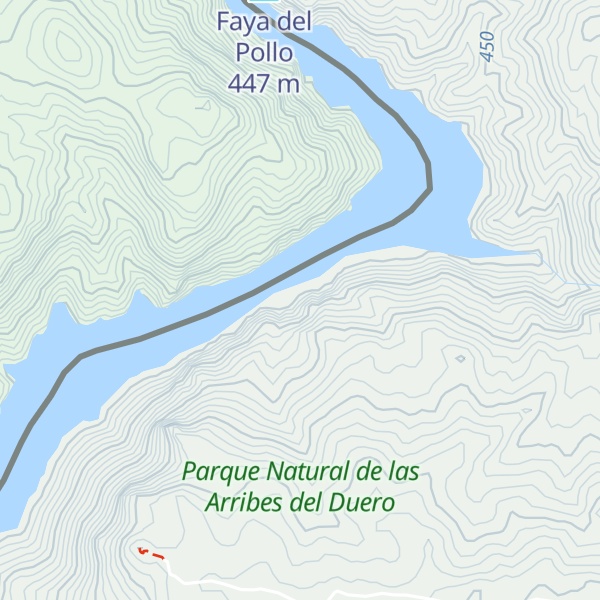 Map of Faya de la Almendra