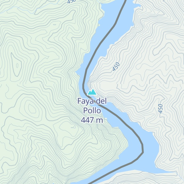 Map of Faya del Pollo