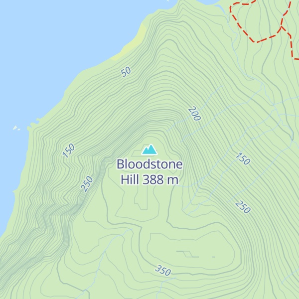 Map of Bloodstone Hill