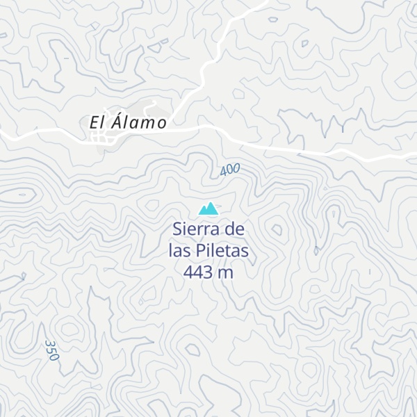 Map of Sierra de las Piletas