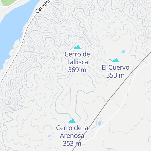 Map of Cerro de la Cabrera