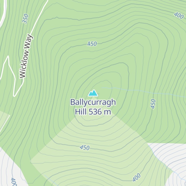Map of Ballycurragh Hill