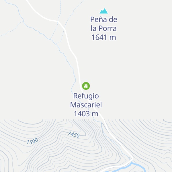 Map of Refugio Mascariel