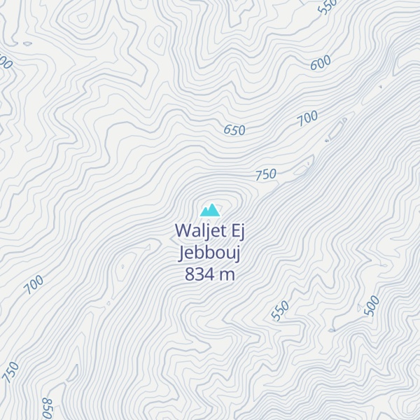Map of Waljet Ej Jebbouj