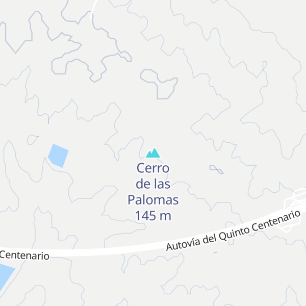 Map of Cerro de las Palomas