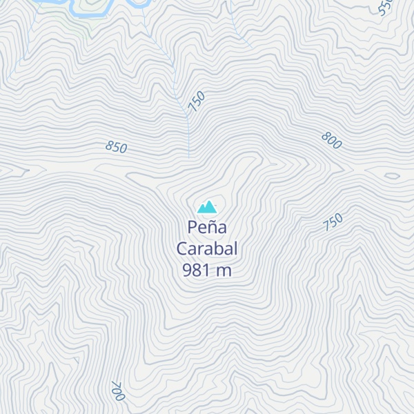 Map of Peña Carabal