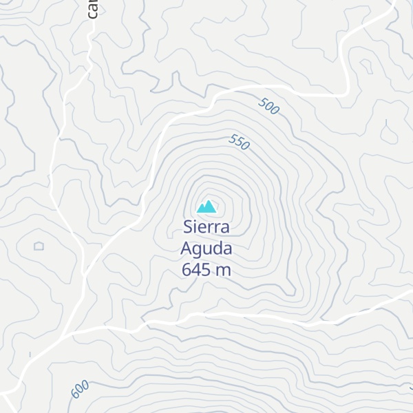 Map of Sierra Aguda