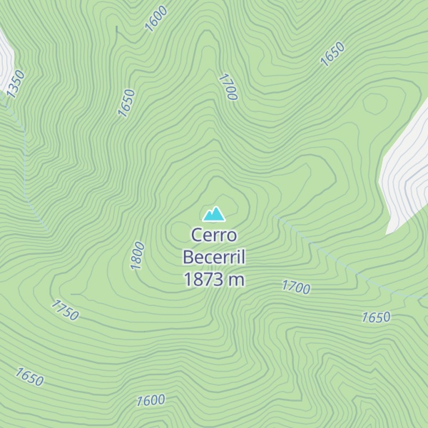 Map of Cerro Becerril