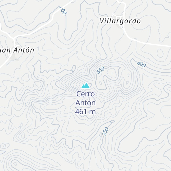 Map of Cerro Antón