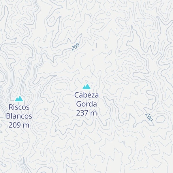 Map of Cabeza Gorda