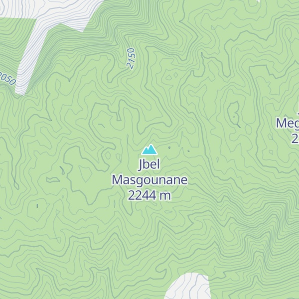 Map of Jbel Masgounane