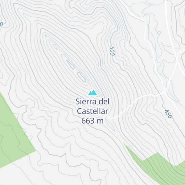Map of Sierra del Castellar